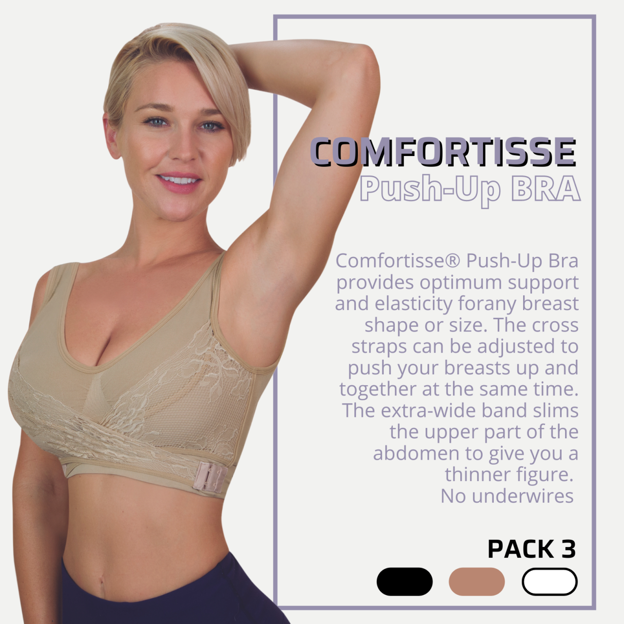 EleganceFit Bra – Pack 3 en 1