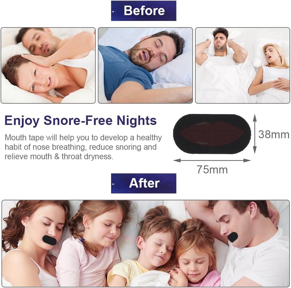 30 Tiras Bucales Antirronquidos SleepRecovery