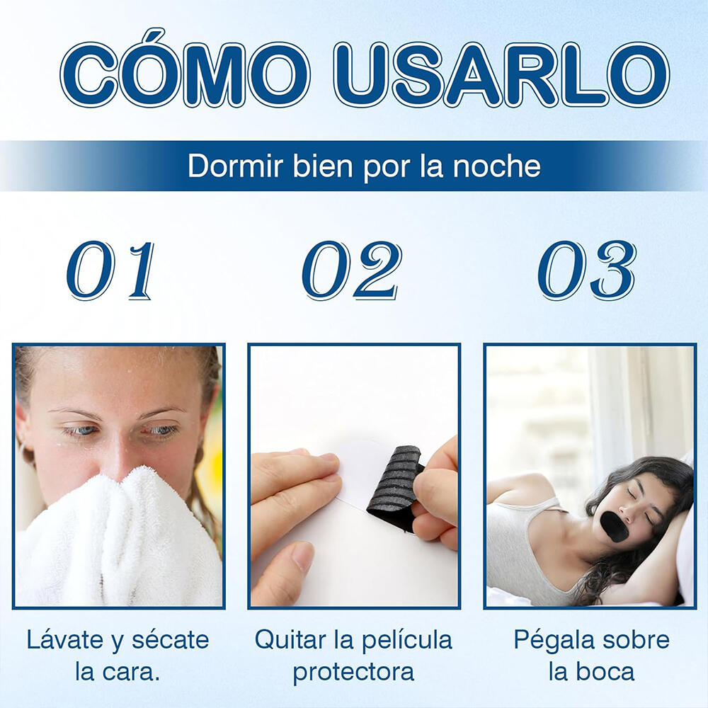 30 Tiras Bucales Antirronquidos SleepRecovery