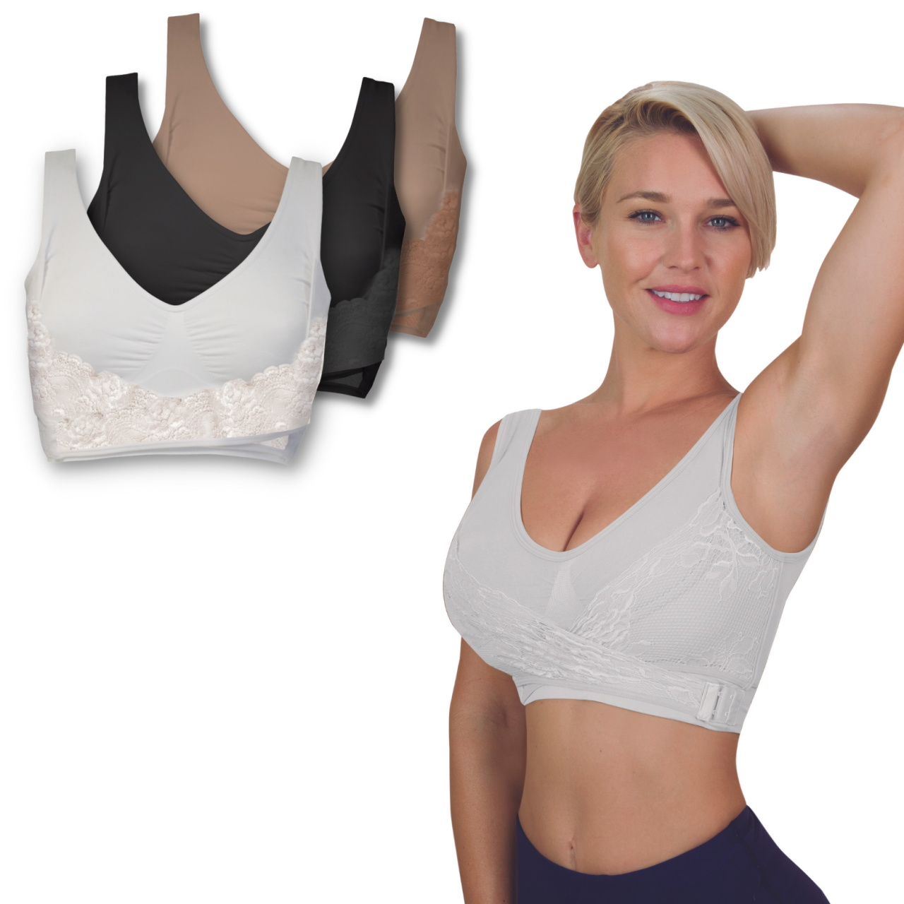 EleganceFit Bra – Pack 3 en 1