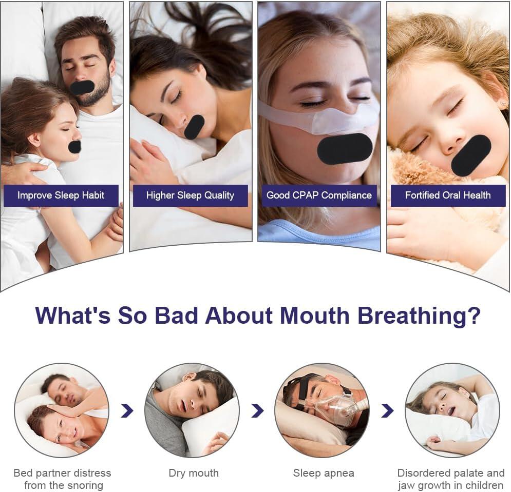 30 Tiras Bucales Antirronquidos SleepRecovery